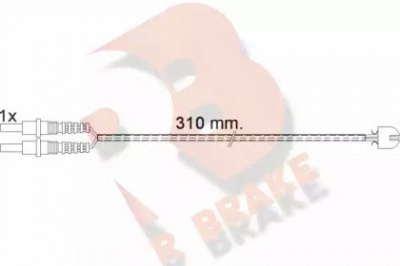 R BRAKE 610496rb -  Сигнализатор, износ тормозных колодок
